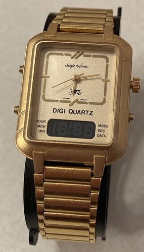 Vtg sergio valente digi quartz - sergio,