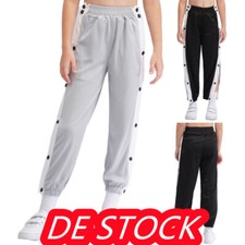 Jungen~Sport Hose Trainingshose mit seitlicher Knopfleiste Freizeit Jogginghose