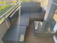 Schicke Rattan-Ecklounge