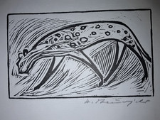 Heinz Theuerjahr (1913-1991) originaler Holzschnitt signiert WVZ Nr.66