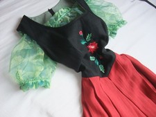 Wunderschönes Dirndl Balkonett Trachtenkleid Kleid Landhauskleid Dirndel Gr. 46