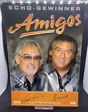 Die Amigos Autogramm Original XXL Autogrammkarte mit Widmung 15 x 21 cm Rarität