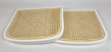 Sitzfläche 2-er Set für Schwingstuhl Pemora JENA weiß, Wiener Geflecht, Neu