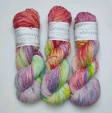 Handgefärbte Wolle 100g Natur