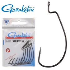 Gamakatsu Worm Offset Ewg Hooks Black | Offsethaken Gummifisch Haken Rigs Angeln