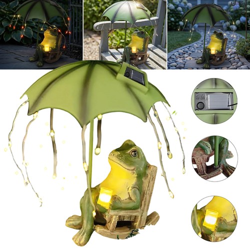 Solar frosch figuren garten - frosch,