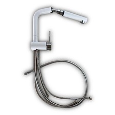 BLANCO LINUS-S White Edition, Messing Sonderfarbe, weiß matt, Hochdruck