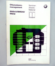 BMW Seminar Arbeitsmaterial Schulungsunterlagen BMS43 46 MS42 Motorsteuerung 98