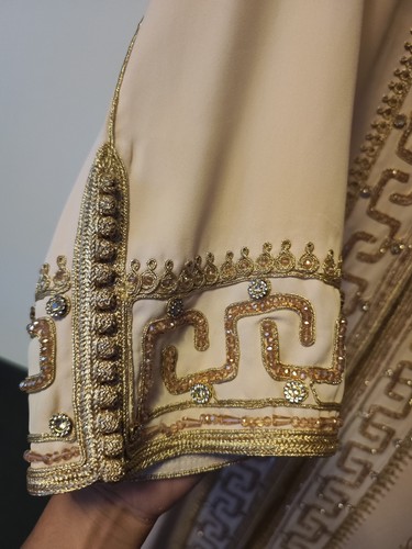 Takschita creme gold kleid - creme, gr