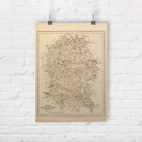Landkarte von wiltshire - von,