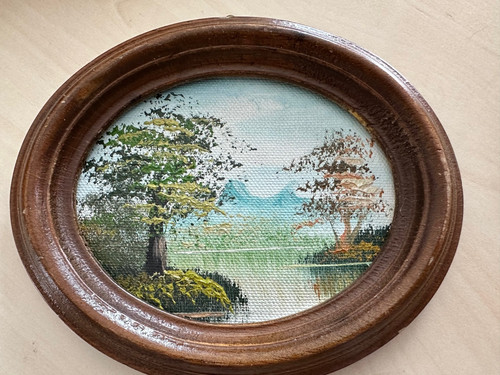Vintage mini landschaftsbild - vintage,