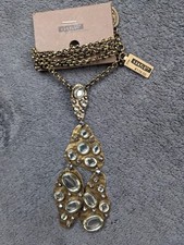 Konplott Halskette lang Color Drops Messing weiss Länge 72 - 80 cm, NP: 139,-