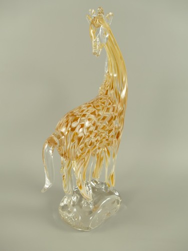 Glasfigur giraffe skulptur - giraffe,