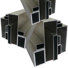 ALU Rechteckrohr Quadratrohr Alurohr Aluminiumprofil Profil AlMgSi05 2 mm 