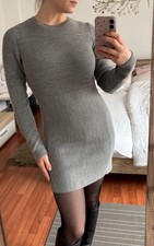 Cos Wollkleid 34 XS grau Kleid