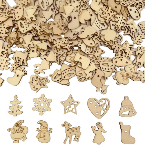 300stk kleine anhänger holz - anhänger,