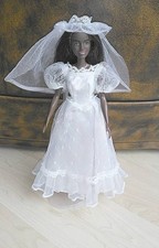 BARBIE Mattel schwarze Puppe Brautkleid Selten RAR