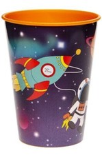 15 x Weltraum Trinkbecher Zahnputzbecher 260 ml Mitgebsel Kindergeburtstag N 189