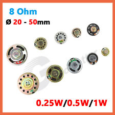 Kleinlautsprecher Mini Lautsprecher 8 Ohm 0.25W/0.5W/1W Lautsprech für Audio