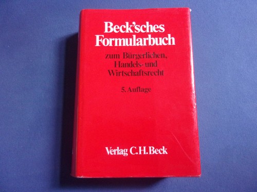 Beck sches formularbuch zum - formularbuch,