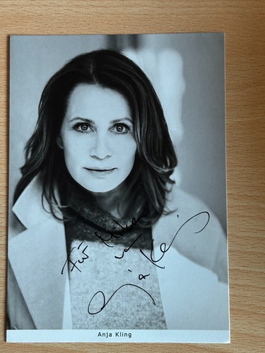 Anja kling autogrammkarte - anja,