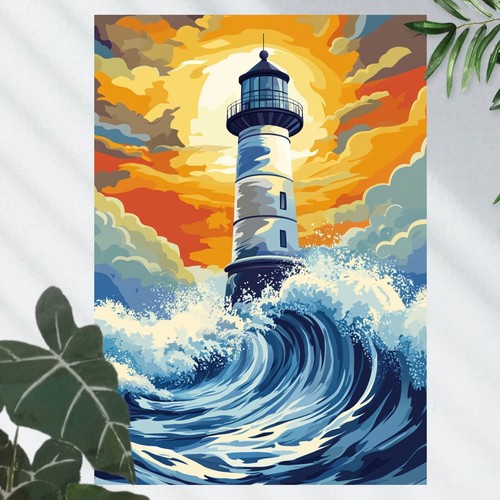 Leuchtturm poster schöne - leuchtturm,