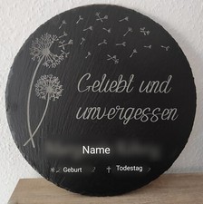 Schiefer Gedenktafel