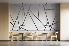 Deko Stripes Klebeleisten Garderobe Sideboard Spiegelaufkleber 60mm Grau Glanz