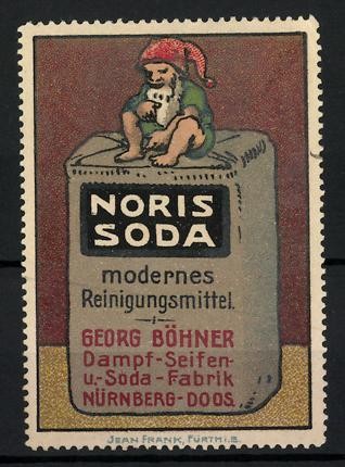 Reklamemarke noris soda - reklamemarke,