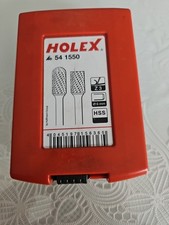HOLEX Frässtifte 54 1550 10-teilig, Z3 HSS Ø6mm Set Kunststoffbox
