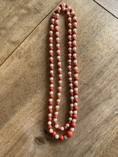 Vintage lange Perlenkette mit