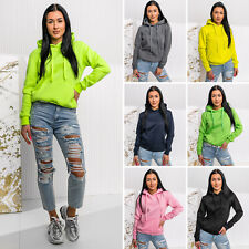 Kapuzenpullover Hoodie Pullover Sweatshirt Sport Unifarben Damen BOLF Basic