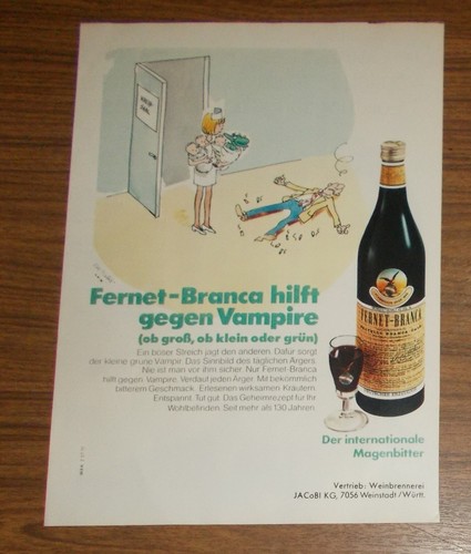 Seltene werbung fernet branca - seltene, fernet-branca