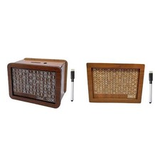 Spardose aus Holz mit Theke