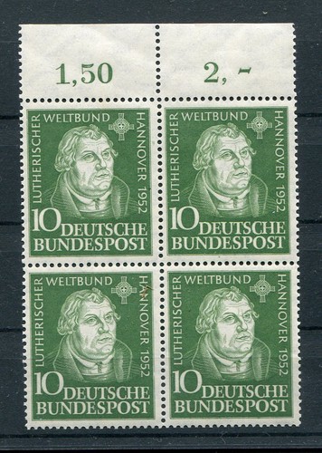 Bund 149 viererblock mnh - 149,