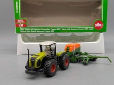 Traktor Modell H0 1:87 Siku Farmer 1826 Claas Traktor mit Amazone Sämaschine OVP