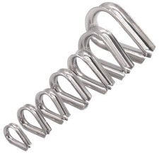 Kauschen Edelstahl rostfrei Inox A4 Kausche Seilkauschen Drahtseilkausche 2-24mm