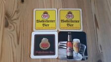 4 Bierdeckel, 3 Wolferstetter Bräu Vilshofen/Donau, 1 DORADA Kanarisches Bier