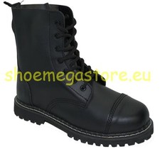 Inamagura 7 Loch Boot Black Leather 11F1010