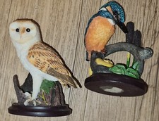 Figur Unsere Schöne Vogelwelt Set Realistisch Schleiereule Eisvogel