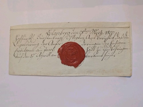Siegel aus wachs 1800 - 1800, in