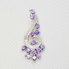 Amethyst Weißtopas Anhänger