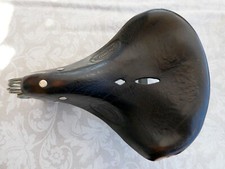 Lepper Fahrrad Ledersattel Primus schwarz 4 Fach-Federung