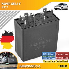 377 Intervall Wischer Relais Wischwaschrelais für VW Golf Audi A4 A6 4B0955531A,