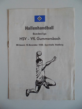 Hamburger SV-VfL Gummersbach 1969/70 Handball-Bundesliga Programm