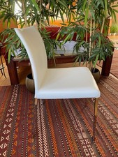 6 x Esszimmerstühle Cattelan Norma Leder weiß