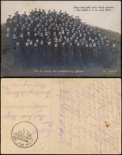 Schiffe Marine Besatzung der heimgekehrten Möwe"1917  gel. Marine Schiffspost