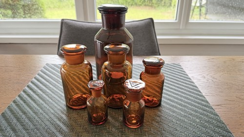 Antike apotheker glasflaschen - antike, apotheker-glasflaschen