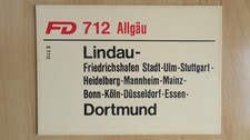 Zuglaufschild FD 712 / 713