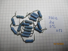 17 Stück 330 Ohm +/- 5% 2W Lastwiderstand gebraucht geprüft